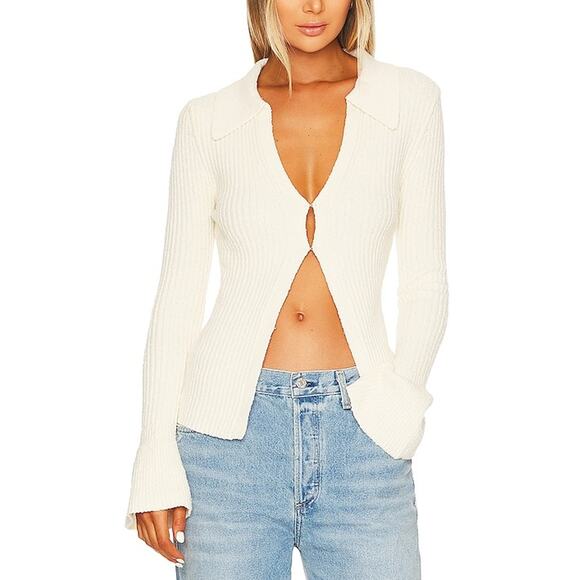Song Of Style 'Juliet' White Cotton Cardigan Size S - Picture 1 of 5